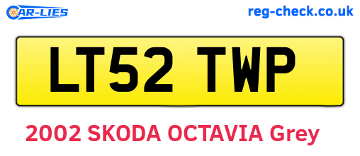 LT52TWP are the vehicle registration plates.