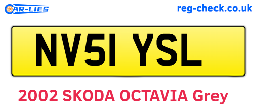 NV51YSL are the vehicle registration plates.