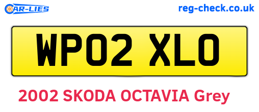 WP02XLO are the vehicle registration plates.