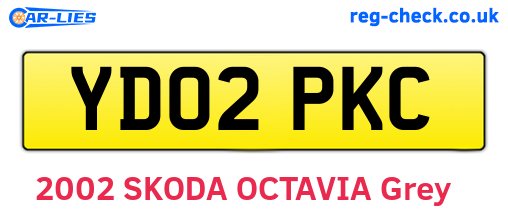 YD02PKC are the vehicle registration plates.
