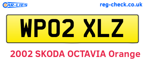 WP02XLZ are the vehicle registration plates.