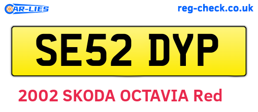 SE52DYP are the vehicle registration plates.