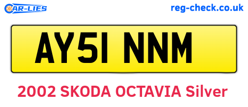 AY51NNM are the vehicle registration plates.