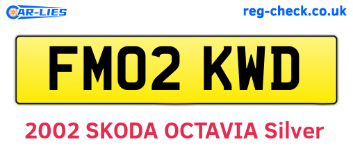 FM02KWD are the vehicle registration plates.