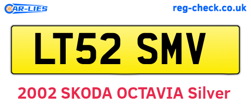 LT52SMV are the vehicle registration plates.