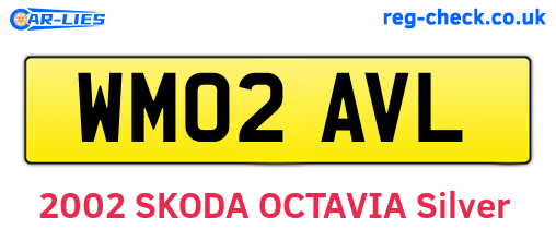 WM02AVL are the vehicle registration plates.