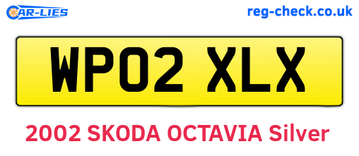WP02XLX are the vehicle registration plates.