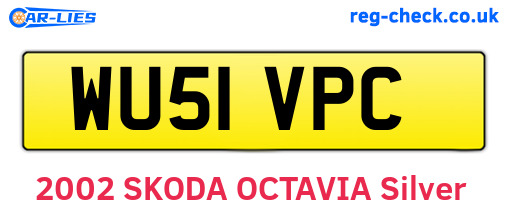 WU51VPC are the vehicle registration plates.