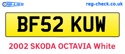 BF52KUW are the vehicle registration plates.