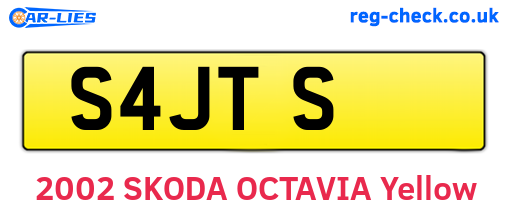 S4JTS are the vehicle registration plates.