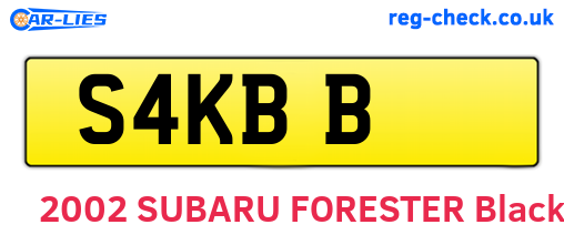 S4KBB are the vehicle registration plates.