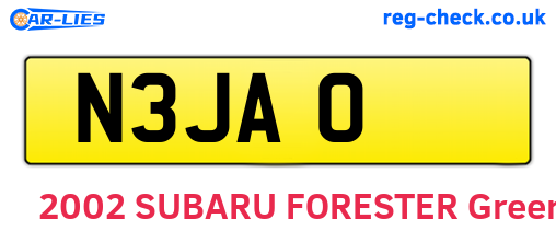 N3JAO are the vehicle registration plates.