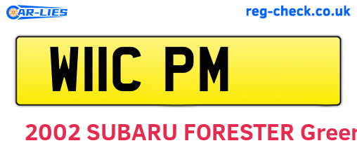 W11CPM are the vehicle registration plates.