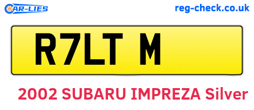 R7LTM are the vehicle registration plates.