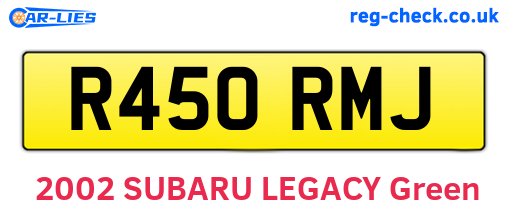 R450RMJ are the vehicle registration plates.