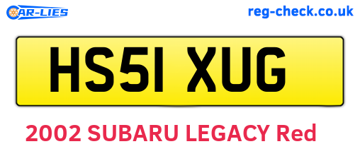 HS51XUG are the vehicle registration plates.