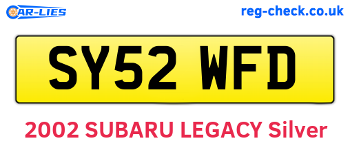 SY52WFD are the vehicle registration plates.
