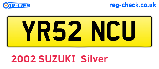 YR52NCU are the vehicle registration plates.