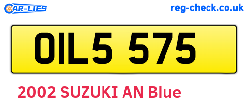 OIL5575 are the vehicle registration plates.