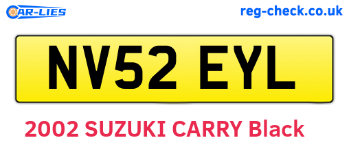 NV52EYL are the vehicle registration plates.