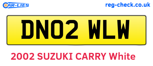 DN02WLW are the vehicle registration plates.