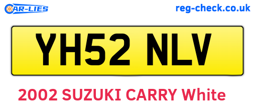 YH52NLV are the vehicle registration plates.