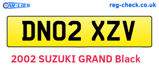 DN02XZV are the vehicle registration plates.