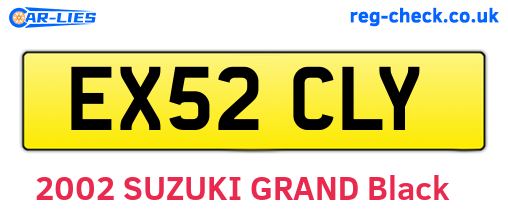 EX52CLY are the vehicle registration plates.