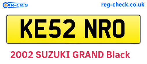 KE52NRO are the vehicle registration plates.