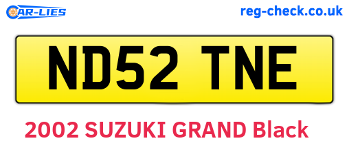 ND52TNE are the vehicle registration plates.
