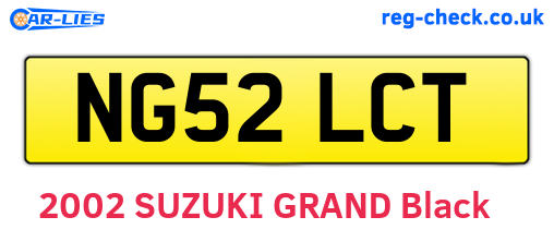 NG52LCT are the vehicle registration plates.