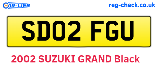 SD02FGU are the vehicle registration plates.