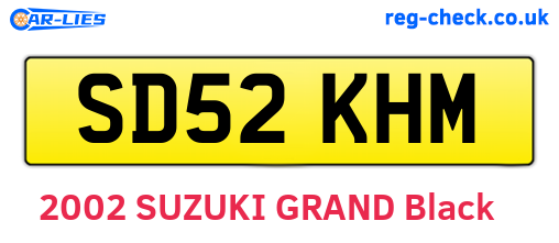 SD52KHM are the vehicle registration plates.