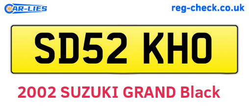 SD52KHO are the vehicle registration plates.