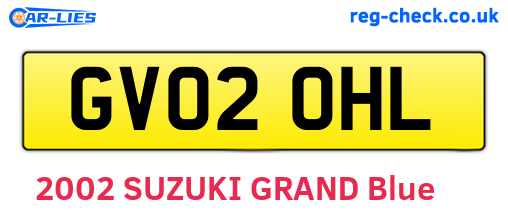 GV02OHL are the vehicle registration plates.