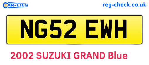 NG52EWH are the vehicle registration plates.