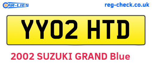 YY02HTD are the vehicle registration plates.