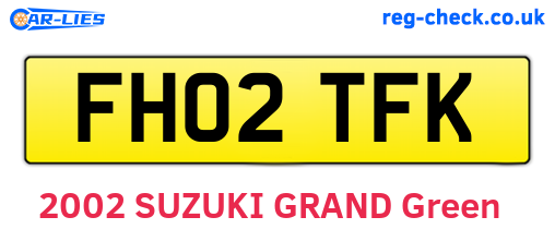 FH02TFK are the vehicle registration plates.