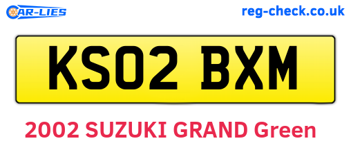 KS02BXM are the vehicle registration plates.