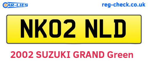NK02NLD are the vehicle registration plates.