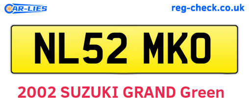 NL52MKO are the vehicle registration plates.
