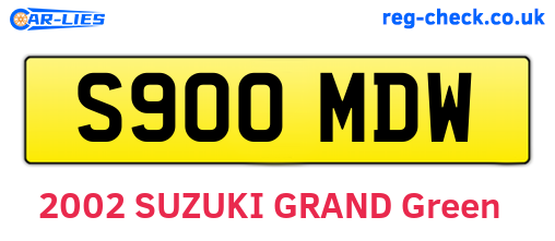 S900MDW are the vehicle registration plates.