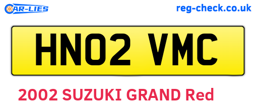 HN02VMC are the vehicle registration plates.
