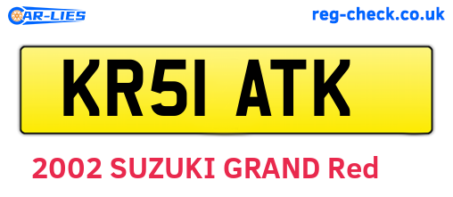 KR51ATK are the vehicle registration plates.