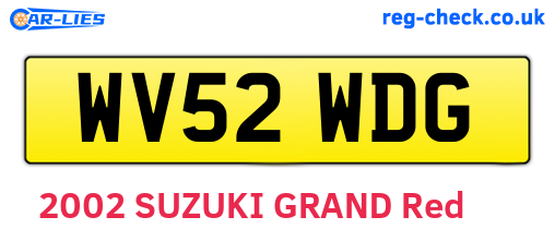 WV52WDG are the vehicle registration plates.
