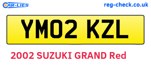 YM02KZL are the vehicle registration plates.