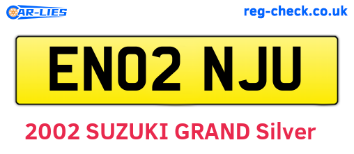 EN02NJU are the vehicle registration plates.