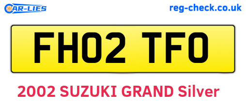 FH02TFO are the vehicle registration plates.