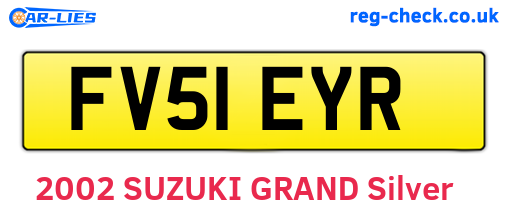 FV51EYR are the vehicle registration plates.