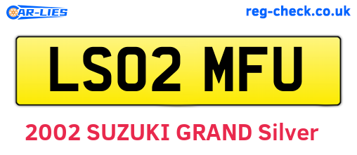 LS02MFU are the vehicle registration plates.